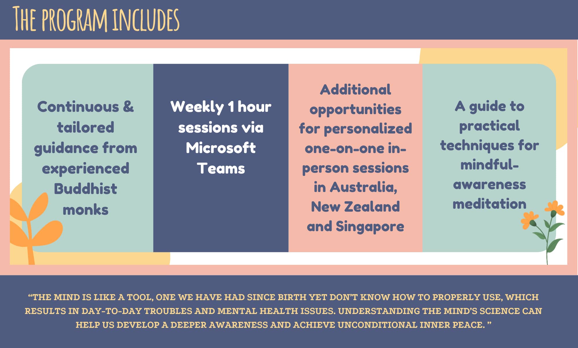 Detox Your Mind - program Includes